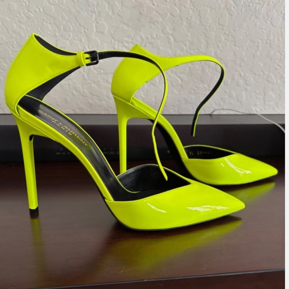 Saint Laurent Women\'s Bright Yellow Heels